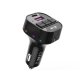 Bluetooth FM Transmitter XO BCC17 with 30W PD USB-C Car Charger and Cable, Black