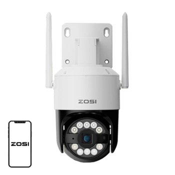ZOSI C296 8MP lauko WiFi vaizdo kamera su 32GB SD kortele