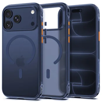 Dėklas Tech-Protect MagAir MagSafe CC skirtas iPhone 18 Pro Max / 17 Pro Max, Matte Dark Blue