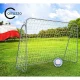 Metalinis futbolo vartų komplektas Carruzzo 126973, 215x150 cm