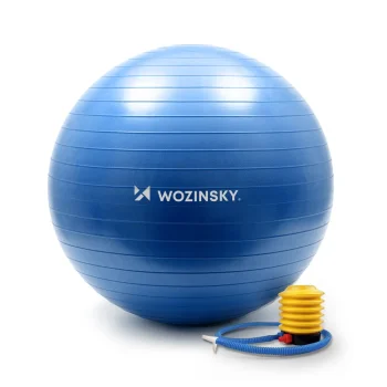Wozinsky WGB65BL gimnastikos kamuolys 65 cm, šviesiai mėlynas