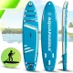 AquaPaddle Explorer pripučiama SUP irklentė su kėde, 335x84x15 cm, šviesiai mėlyna
