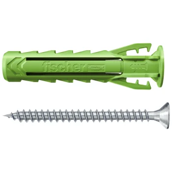 Fischer plėtimosi kaiščiai su sraigtais SX Plus Green 8x40 S, 45 vnt.