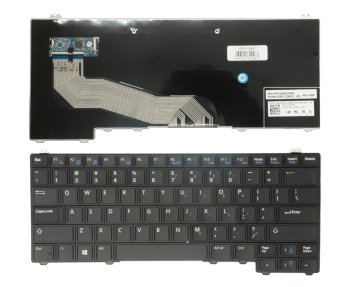 Dell Latitude E5440 / E5450 nešiojamojo kompiuterio klaviatũra, juoda