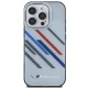 BMW dėklas skirtas iPhone 16 Pro Motorsport IML Random Stripes, pilkas