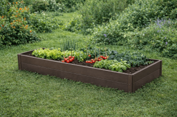 Pakelta lysvė KLASIKA Woodlook 1500x500x200 mm, ruda
