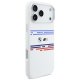 BMW M Silicon Horizontal Line MagSafe dėklas iPhone 17 Pro Max, baltas