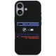 BMW M Silicon Horizontal Line MagSafe dėklas iPhone 17, juodas