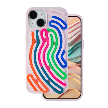 TFO DIY Snake dėklas telefonui Apple iPhone 15 6,1", rožinis