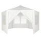 Multigarden sodo paviljonas ir prekybinė palapinė su langais, 2x2x2 m, balta