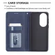 Huawei P50 Geometric Pattern Leather Stand Case Cover - Blue