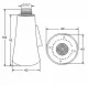 Faucet Aerator with 2 Spray Modes, M24, Silver