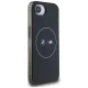 BMW IML Metal White Circle MagSafe dėklas telefonui iPhone 16e, juodas