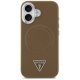 Guess Triangle Logo MagSafe dėklas iPhone 17, rudas