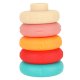 Educational Pyramid Tower Building Blocks Montessori Sensory Puzzle with Numbers, 7 elements