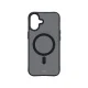 3mk iPhone 17 dėklas Smoke MagCase, juodas pusiau skaidrus