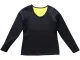 Women\'s Neoprene Fitness Long Sleeve Shirt, Black, Size M