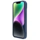 Silikoninis dėklas Nillkin CamShield Silky modeliui iPhone 14 Plus su kameros dangteliu, mėlynas