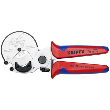 Vamzdžių pjoviklis Knipex 90 25 25 kompoziciniams ir plastikiniams vamzdžiams iki Ø 26 mm