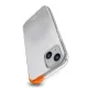 SBS dėklas „iPhone 15“ telefonui „D3O“, skaidrus
