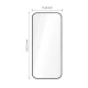 Apsauginis stiklas Tech-Protect Glass Fit+, skirtas Xiaomi Redmi 17 4G / 5G, 2 vnt., juodas
