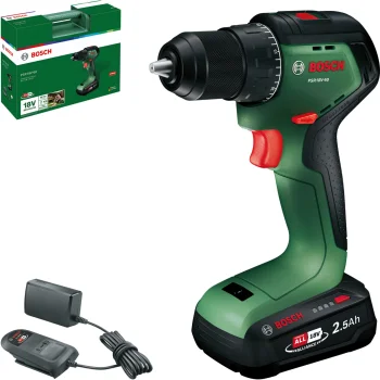 Akumuliatorinis gręžtuvas-suktuvas Bosch PSR18V-60, 18 V, 1x 2.5 Ah