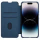 Nillkin Qin Cloth Pro Case Phone Case Cover iPhone 14 Pro Max Camera Cover Holster Cover Flip Case Blue