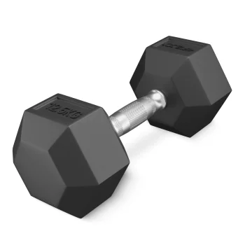 Plieninis šešiakampis svarmuo 4Fizjo HEX, 12,5 kg, juodas
