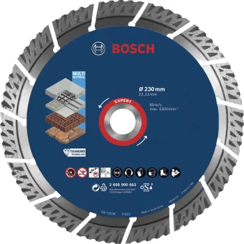 Deimantinis pjovimo diskas Bosch EXPERT Multi Material 230 x 22.23 mm