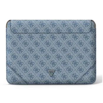 Guess 4G Uptown Triangle Logo nešiojamojo kompiuterio dėklas 16", mėlynas