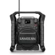 Statybų radijas Sangean U-4X DAB+ FM Bluetooth IP65, juodas