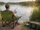 Folding Camping Chair for Fishing and Outdoors with Carry Bag and Pockets, Green