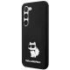 Samsung Galaxy S23 (SM-S911) Karl Lagerfeld Silicone Choupette Case Cover (KLHCS23SSNCHBCK), Black