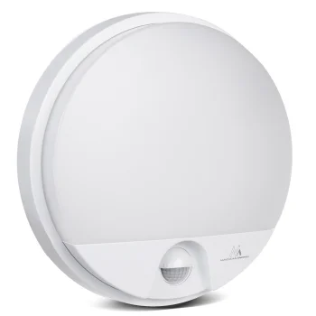 Maclean MCE291 W LED lauko sieninis šviestuvas su judesio jutikliu, 15W, baltas