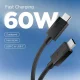 Laidas Spigen Essential EB6015CC USB-C į USB-C 60W 150 cm, juodas