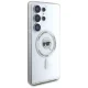 Karl Lagerfeld Button Karl Head MagSafe dėklas Samsung Galaxy S25 Ultra, baltas