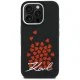 Karl Lagerfeld Silicone Heart Sign Logo MagSafe dėklas iPhone 16 Pro Max, juodas
