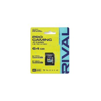 Goodram Rival M2AA Micro SDXC atminties kortelė 64GB UHS-I U3 A2 V30