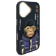 Nimmy Cool&Cute 2.0 Monkey dėklas iPhone 16, juodas