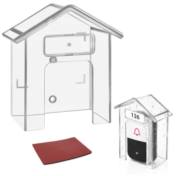 Waterproof Doorbell Protective Cover Ruhhy, transparent