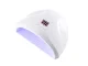 Hibridinio manikiūro rinkinys: 12W UV/LED lempa ir nagų freza, baltas