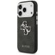 Guess 4G Big 4G Classic Logo dėklas, skirtas iPhone 17 Pro Max, juodas