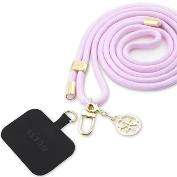 Universalus telefono dirželis Guess CBDY Cord, violetinis (Lilac)