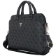 Guess 4G Zipper Pocket & Triangle Logo 15\" nešiojamojo kompiuterio krepšys, juodas