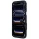 Karl Lagerfeld Grained Karl Head Metal MagSafe dėklas telefonui iPhone 18 Pro / 17 Pro, pilkas