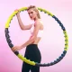 Hula Hoop lankas su masažo elementais Wozinsky WHH-110, mėlynas-geltonas