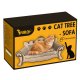 Katinų draskyklė-sofa Purlov 24285