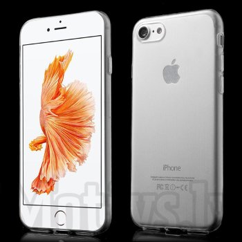 Hurtel Ultra Clear 0.5mm TPU dėklas skirtas iPhone SE 2022 / SE 2020 / 8 / 7 Skaidrus