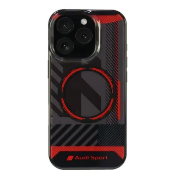 „Audi IML Sport MagSafe“ dėklas, skirtas „iPhone 16 Pro“, juodas