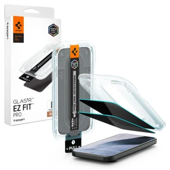 Spigen Glas.tR EZ Fit Pro HD Privacy apsauginis stiklas Google Pixel 9/10/11 Pro XL, 2 vnt.